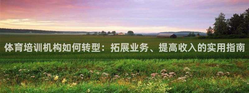欧陆娱乐脚本下载：体育培训机构如何转型：拓展业务、提