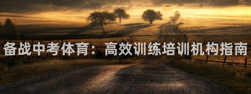 欧陆娱乐平台咋样赚钱的：备战中考体育：高效训练培训机