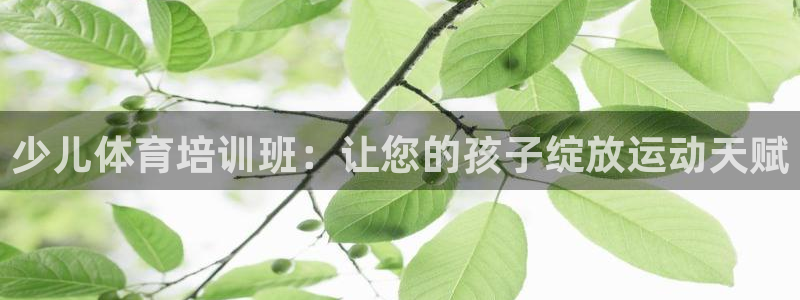 欧陆娱乐官网首页下载：少儿体育培训班：让您的孩子绽放