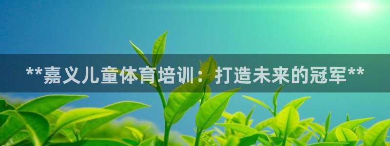 欧陆娱乐线路测速：**嘉义儿童体育培训：打造未来的冠