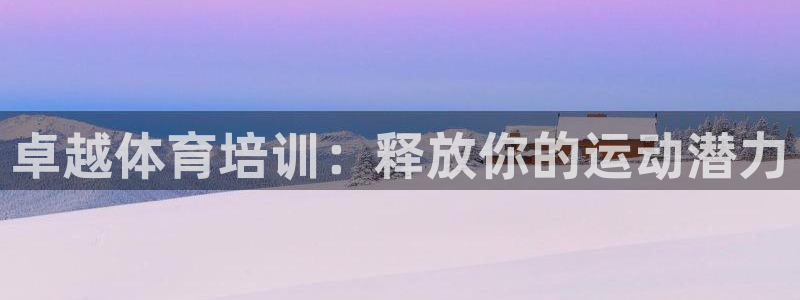 欧陆娱乐打什么方案赚钱：卓越体育培训：释放你的运动潜力